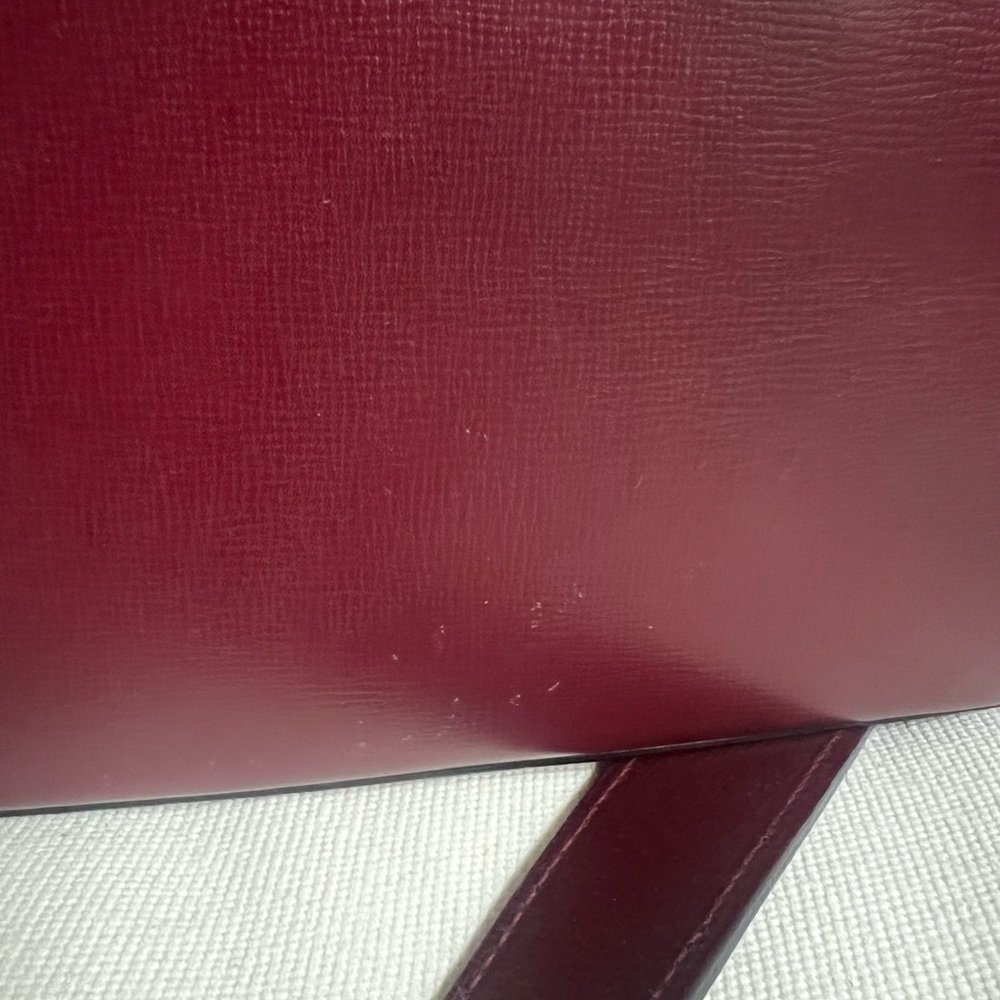 💋Cartier Burgundy Leather Crossbody Bag - Picture 10 of 12